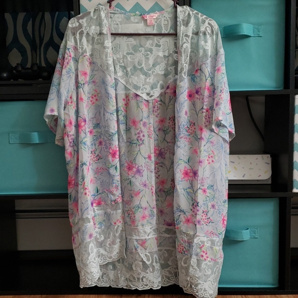 Candies floral/lace Kimono